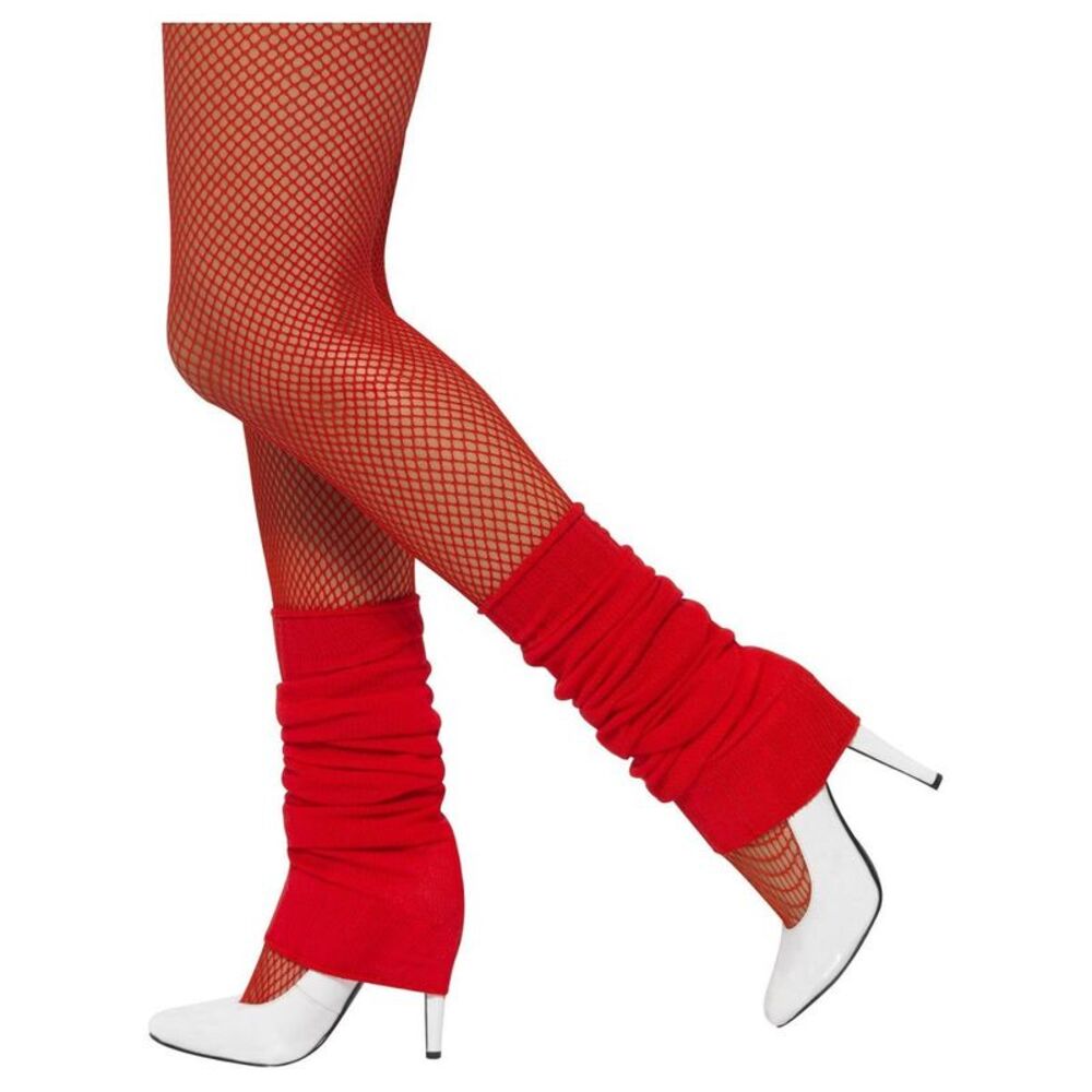Smiffys Unisex Adult Costume Legwarmers / Red